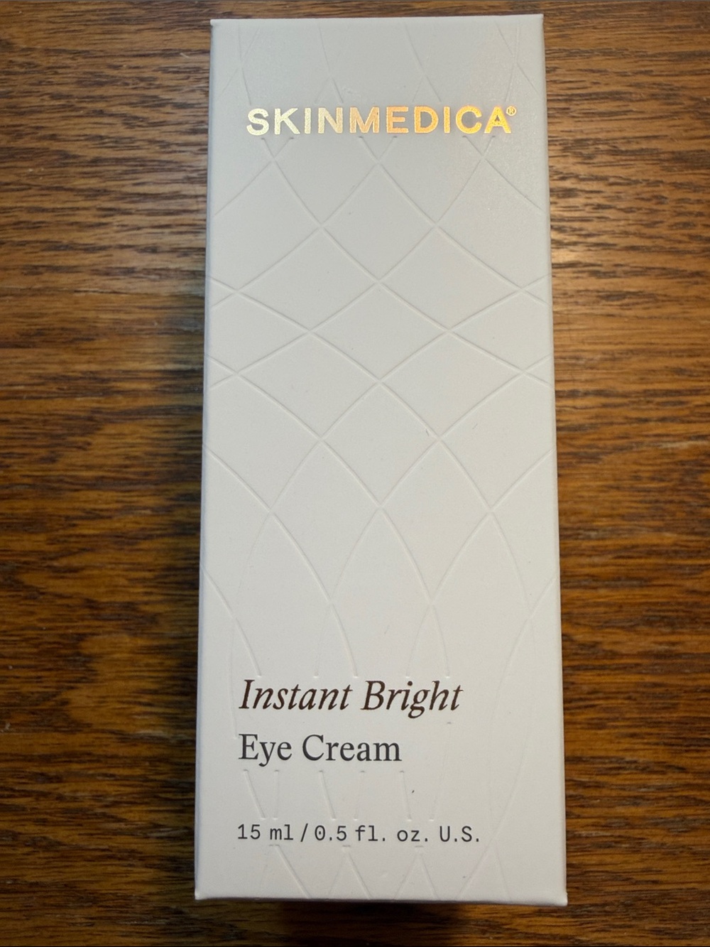 SkinMedica Cream Instant Bright Eye Cream - White and Gold Lettering